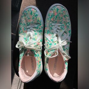 Converse floral sneakers